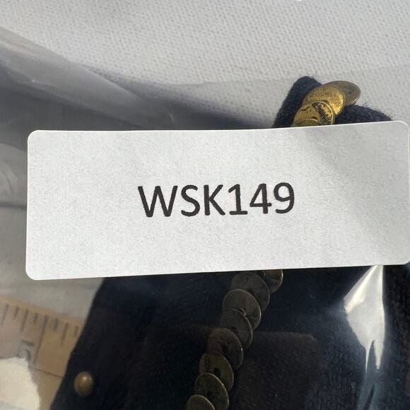 Worth New York Black Custom Maximalist Mixed Metals Beaded Artistry Skirt Size 2 - Picture 15 of 16